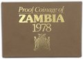 Годовой набор 1, 2, 5, 10, 20, 50 нгвее 1978 Замбия 6 монет