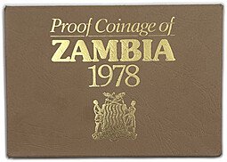 фото для Годовой набор 1, 2, 5, 10, 20, 50 нгвее 1978 Замбия 6 монет Аверс