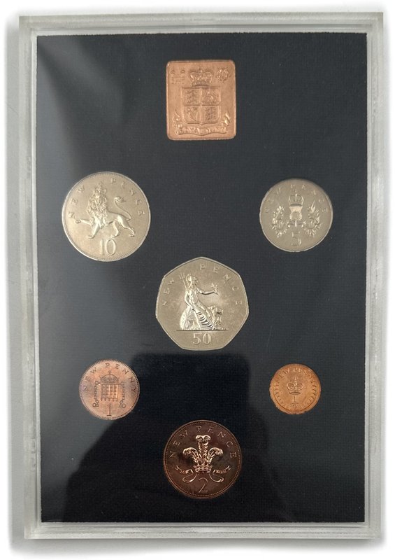 Годовой набор 1/2, 1 пенни, 2, 5, 10, 50 пенсов 1976 Великобритания 6 монет