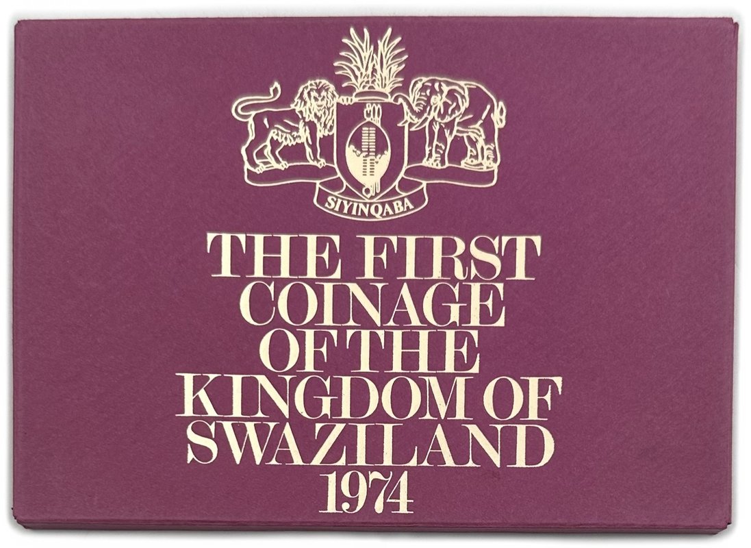 Годовой набор 1, 2, 5, 10, 20, 50 центов, 1 лилангени 1974 Эсватини (Свазиленд)
