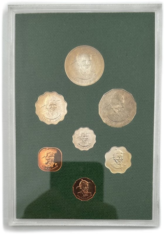 Годовой набор 1, 2, 5, 10, 20, 50 центов, 1 лилангени 1974 Эсватини (Свазиленд)