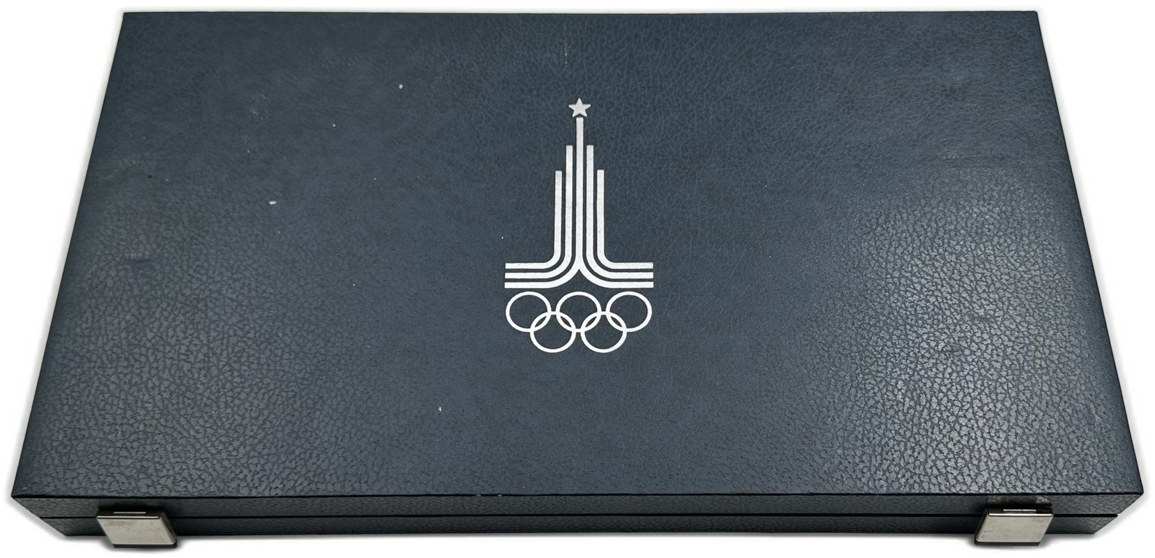 Набор 5, 10 рублей 1977-1980 Олимпиада 80 Москва серебро PROOF 28 монет в синей коробке