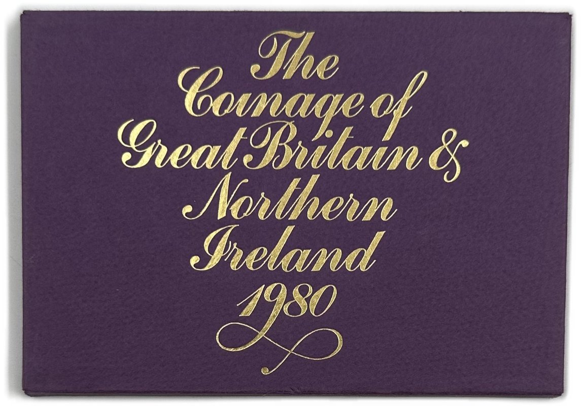 Годовой набор 1/2, 1 пенни, 2, 5, 10, 50 пенсов 1980 Великобритания и Северная Ирландия 6 монет
