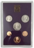 Годовой набор 1/2, 1 пенни, 2, 5, 10, 50 пенсов 1980 Великобритания и Северная Ирландия 6 монет