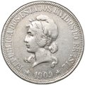 Монета 1000 реалов (рейс) 1909 Бразилия