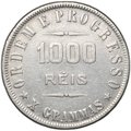Монета 1000 реалов (рейс) 1909 Бразилия