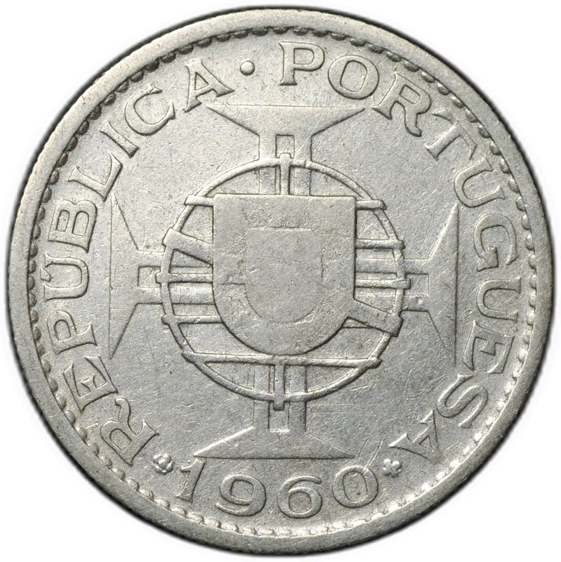 Монета 10 эскудо 1960 Португальский Мозамбик