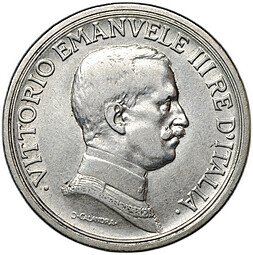 фото для Монета 2 лиры 1914 Италия Аверс