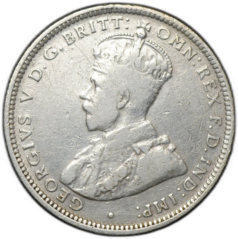 Монета 1 шиллинг 1916 Британская Западная Африка