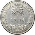 Монета 1 шиллинг 1916 Британская Западная Африка