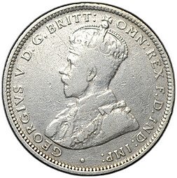 фото для Монета 1 шиллинг 1916 Британская Западная Африка Аверс