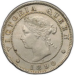 фото для Монета 1/2 пенни 1890 Ямайка Аверс