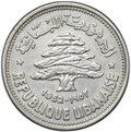 Монета 50 пиастров 1952 Ливан