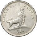 Монета 2 шиллинга (флорин) 1954 Королевский визит Австралия