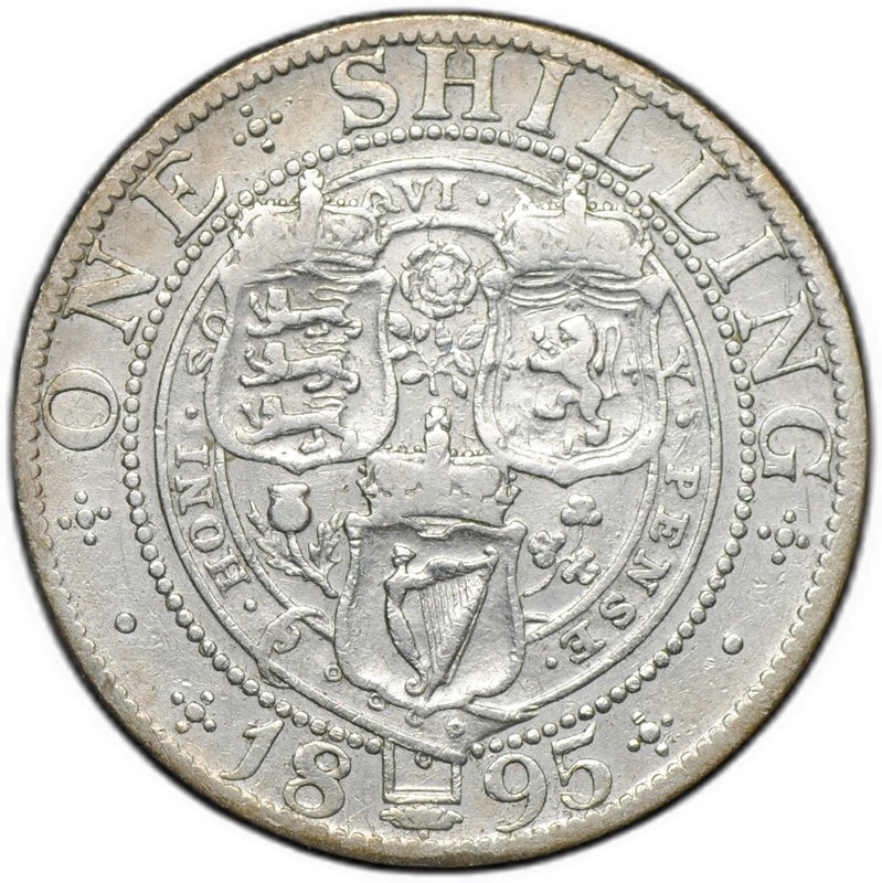 Монета 1 шиллинг 1895 Великобритания