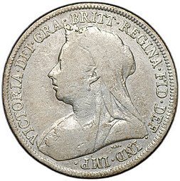 фото для Монета 1 шиллинг 1895 Великобритания Аверс