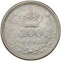 Монета 200 реалов (рейс) 1909 Португалия