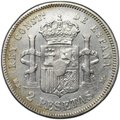 Монета 2 песеты 1882 Испания
