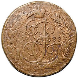 фото для Монета 2 копейки 1788 ММ Аверс