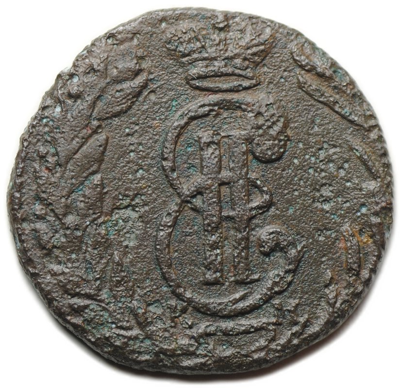 Монета Полушка 1770 КМ Сибирская