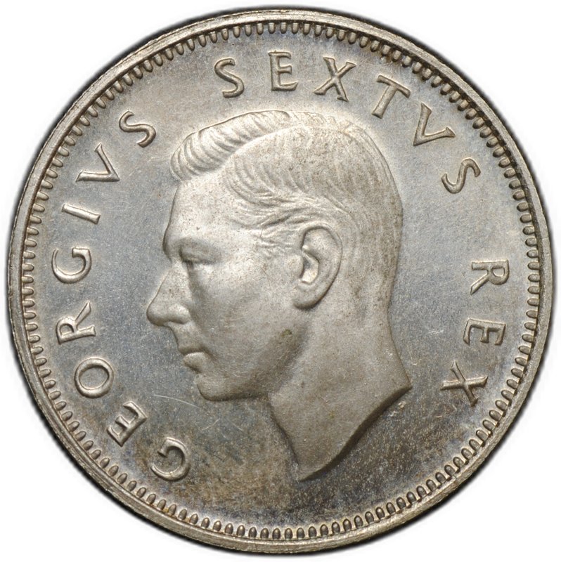 Монета 1 шиллинг 1952 ЮАР