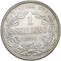 Монета 1 шиллинг 1897 Южная Африка ЮАР Трансвааль