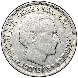 фото для Монета 50 сентесимо 1943 Уругвай Аверс