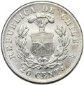 Монета 20 сентаво 1876 Чили