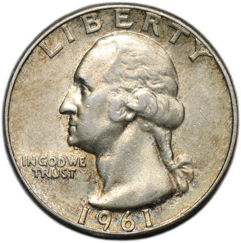 Монета Квотер (1/4 доллара) 1961 США