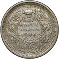 Монета 1/2 рупии 1944 L Лахор Британская Индия