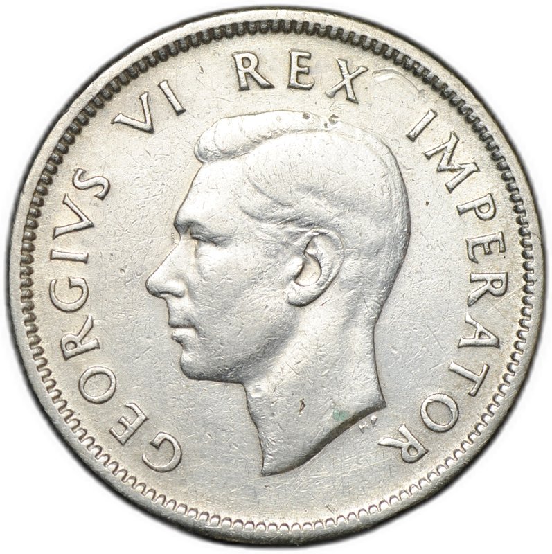 Монета 1 шиллинг 1938 ЮАР