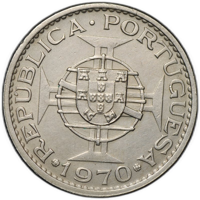 Монета 5 эскудо 1970 Португальский Тимор