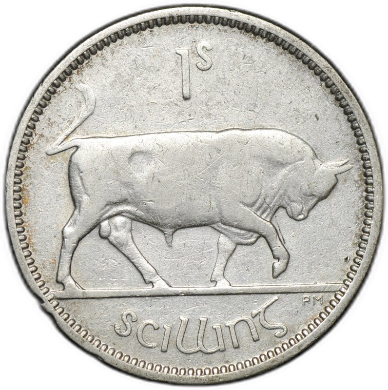 Монета 1 шиллинг 1939 Ирландия