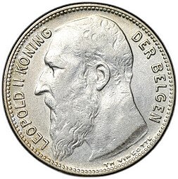 фото для Монета 1 франк 1909 DER BELGEN Бельгия Аверс