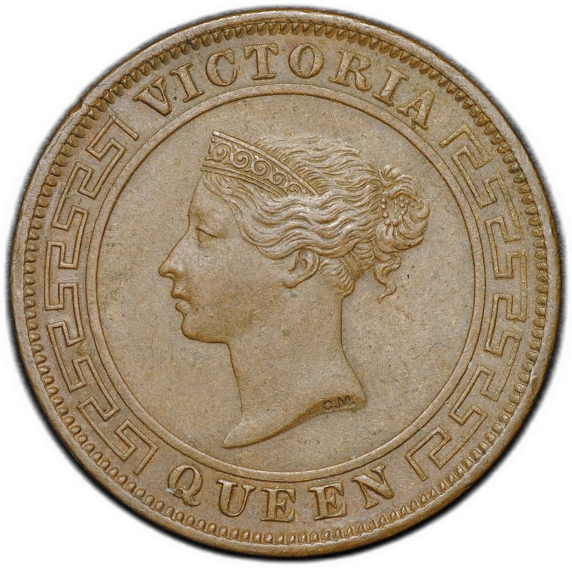 Монета 1 цент 1870 Цейлон