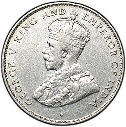 фото для Монета 50 центов 1929 Цейлон Аверс