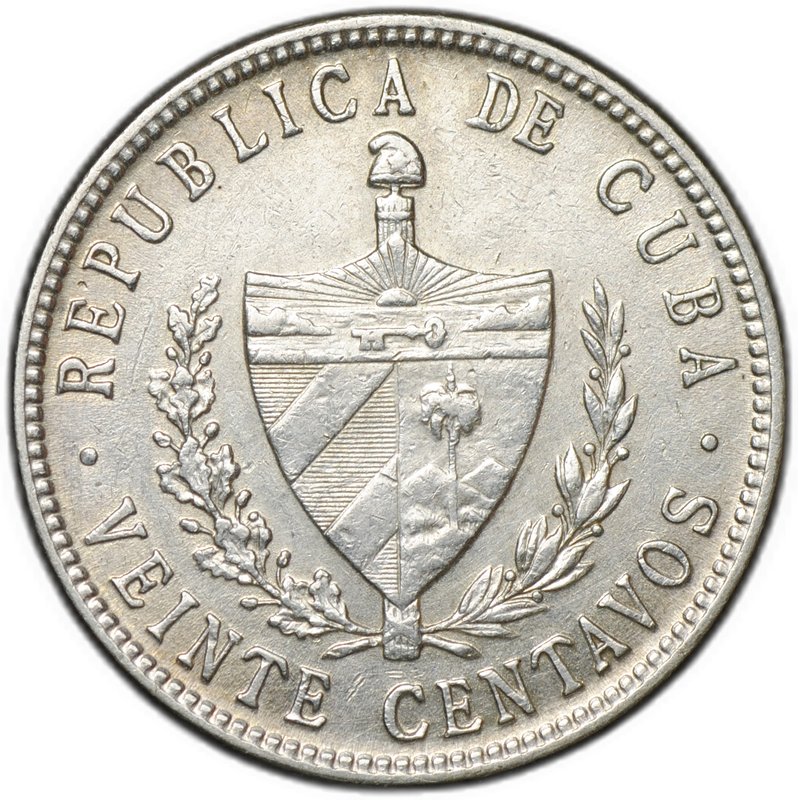 Монета 20 сентаво 1949 Куба