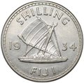 Монета 1 шиллинг 1934 Фиджи