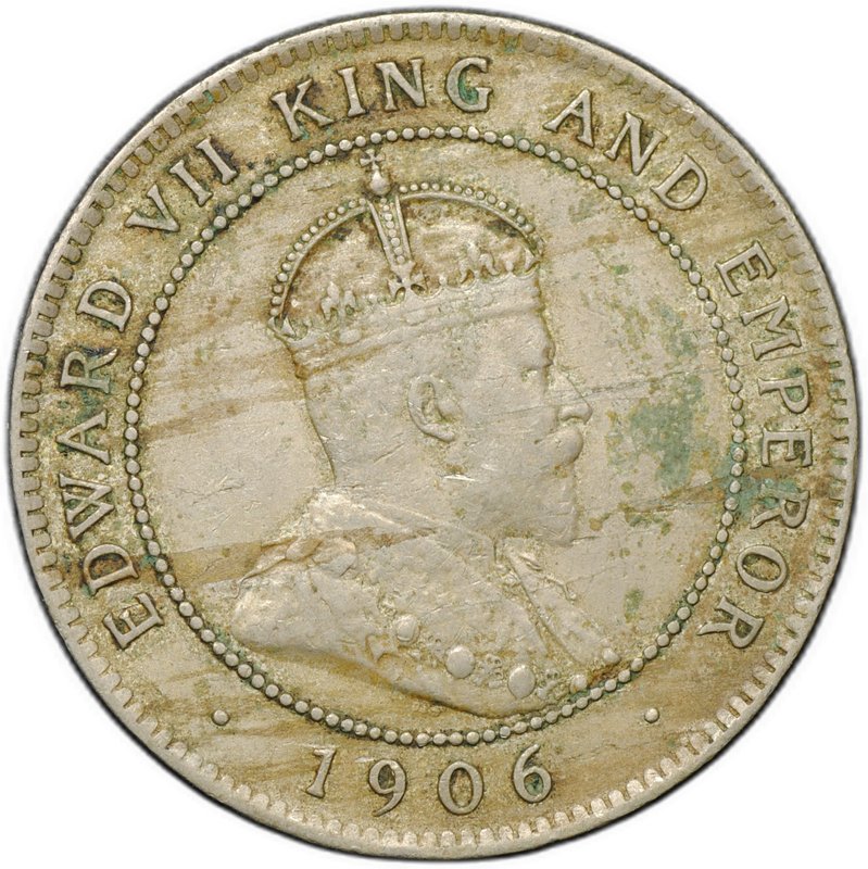 Монета 1 пенни 1906 Ямайка