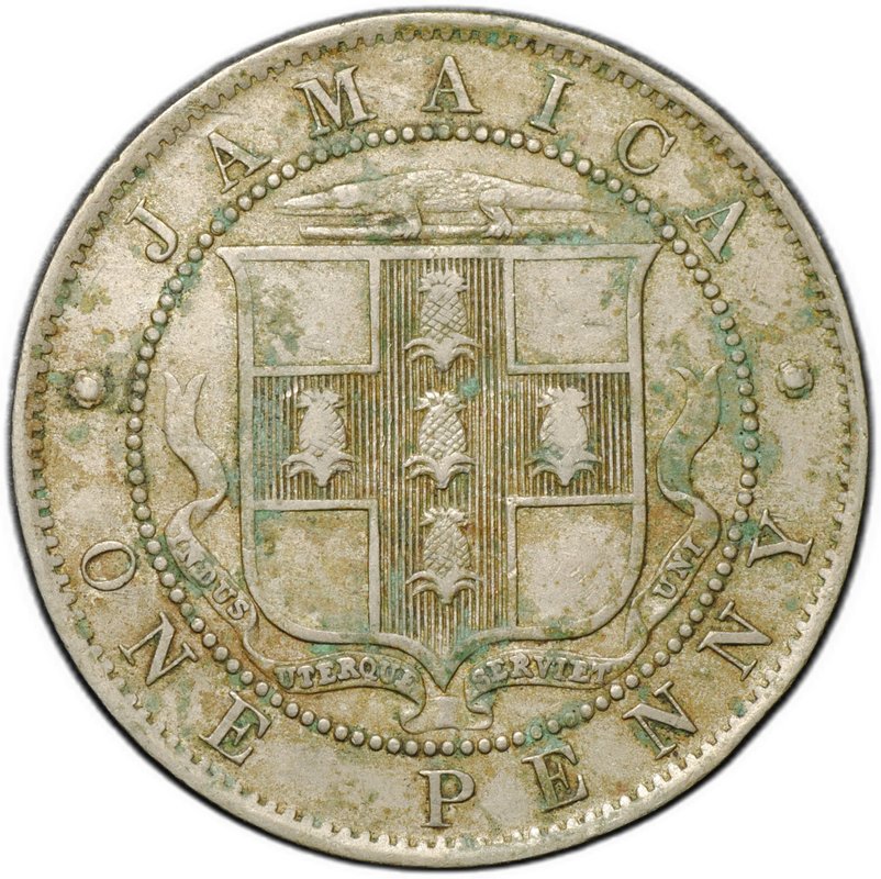Монета 1 пенни 1906 Ямайка