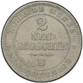 Монета 2 новых гроша - 20 пфеннигов 1863 Саксония
