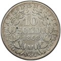 Монета 10 сольдо (50 чентезимо) 1868 PON Папская область Ватикан