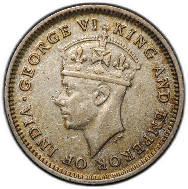 Монета 4 пенса 1943 Британская Гвиана