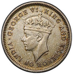 фото для Монета 4 пенса 1943 Британская Гвиана Аверс