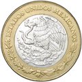 Монета 10 новых песо 1992 Мексика