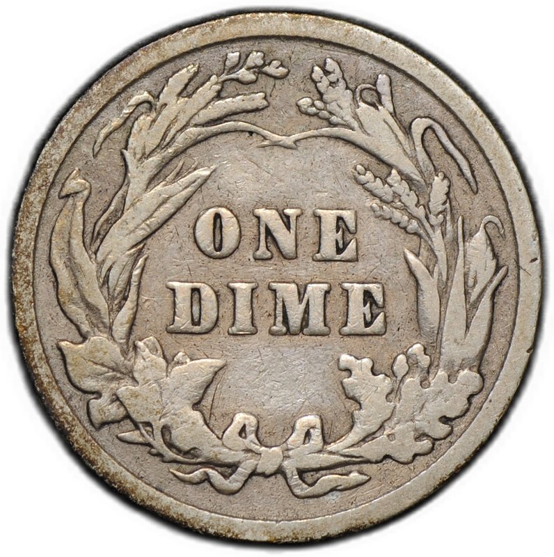 Монета 1 дайм (10 центов) 1907 Филадельфия США