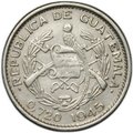 Монета 10 сентаво 1945 Гватемала