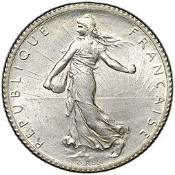 фото для Монета 1 франк 1920 Франция Аверс
