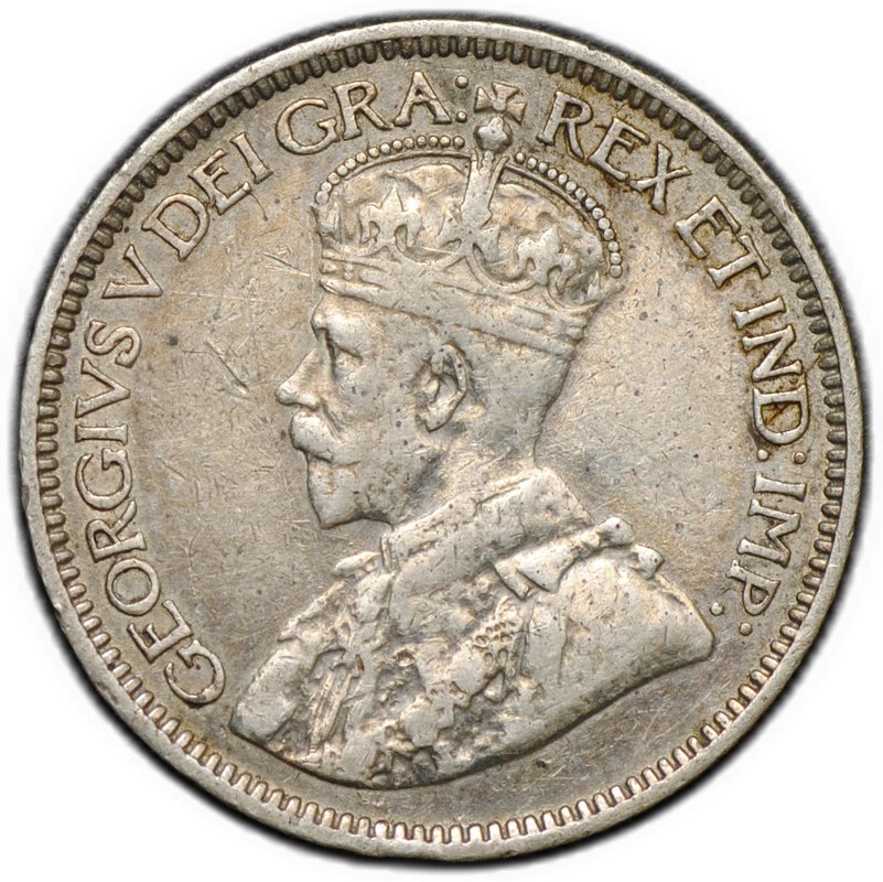 Монета 10 центов 1917 Ньюфаундленд