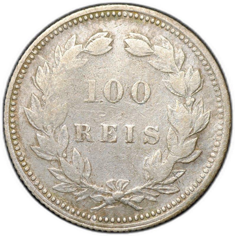 Монета 100 рейс (реалов) 1893 Португалия